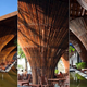 Illustration for article titled This Soaring Openair Cafe Is Made From Giant Bamboo Fishing Baskets